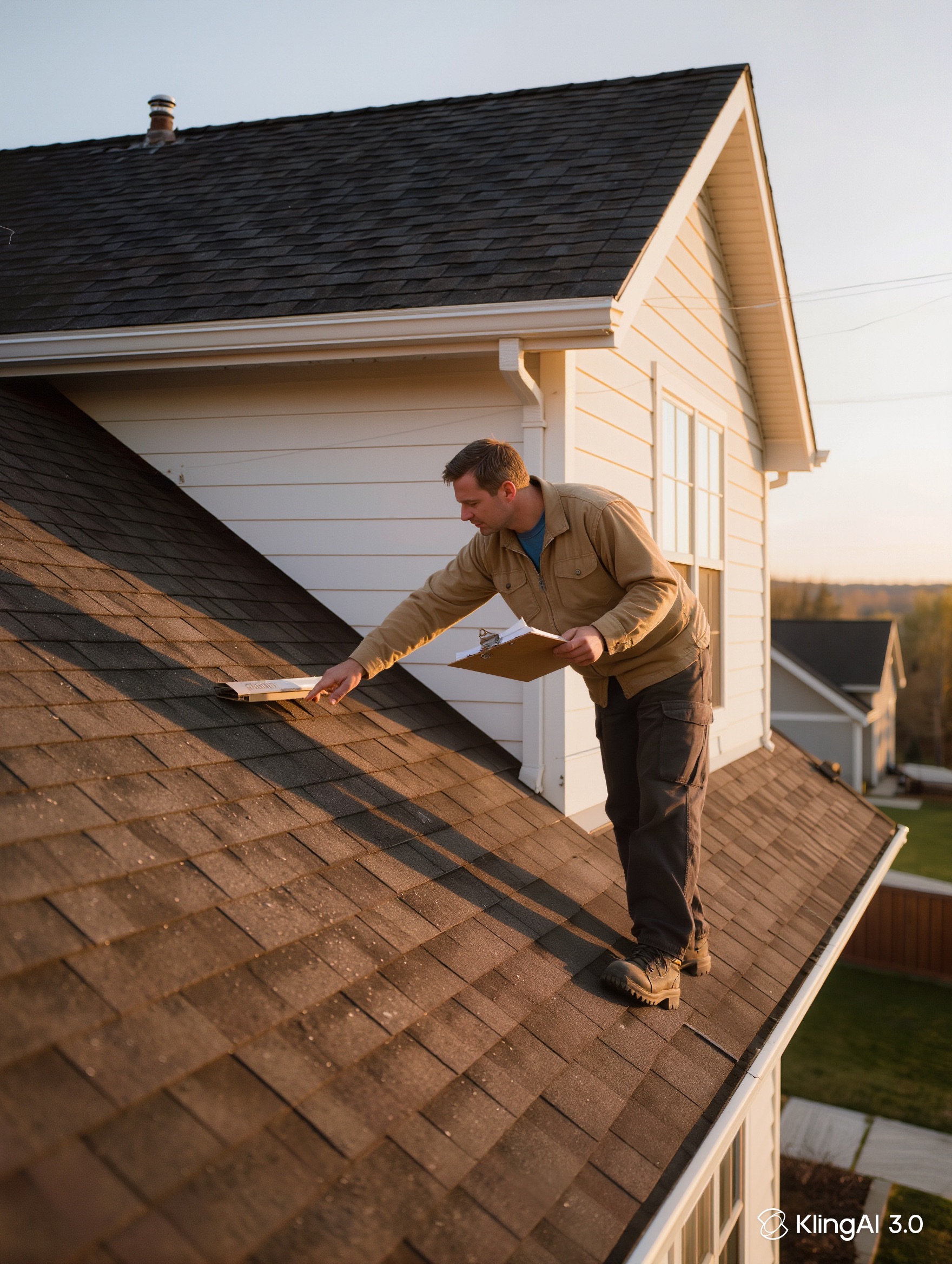 Inspecting a roof