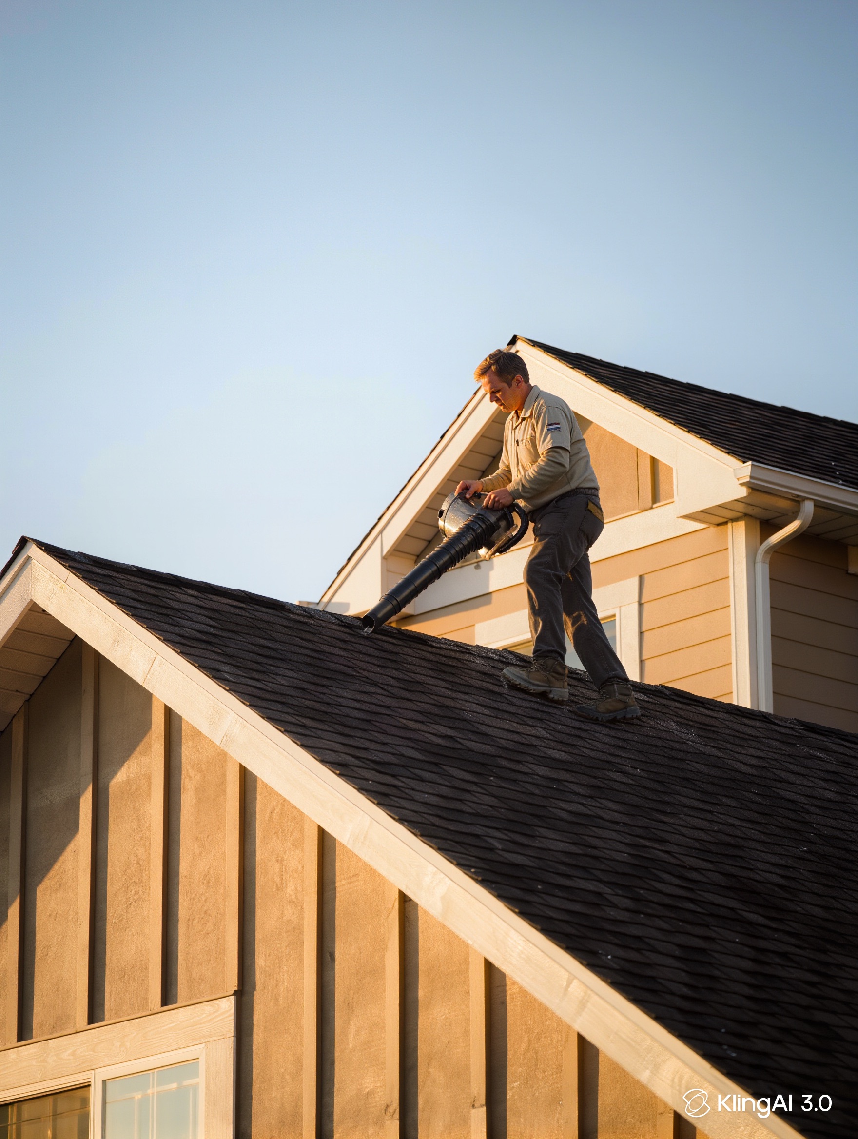 Prepping and cleaning a roof